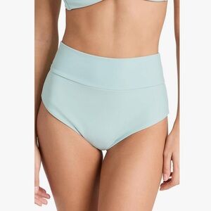 Montce Added Coverage High Rise Bikini Bottom | Powder Blue
